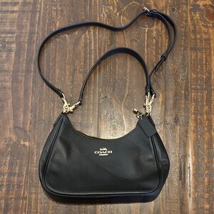Coach Black Leather Shoulder Bag